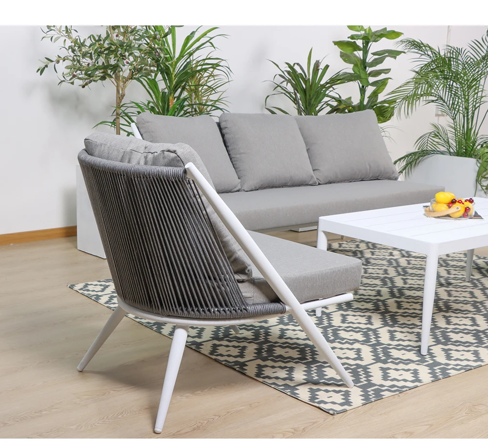 Outdoor Ratan Corner Sofa Cushion Cover Outdoor Patio Sectional Sofa