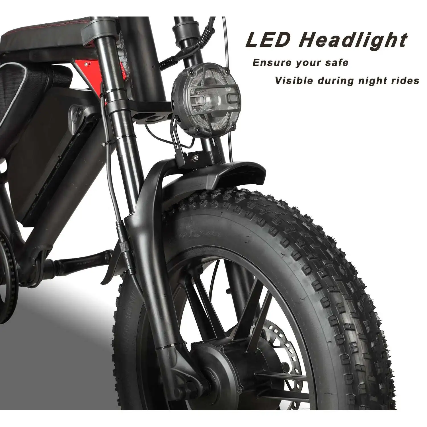 Nexusrider ThunderStrike Dual Motor Super Power Ebike Black Red 2000W 48V 22.4Ah