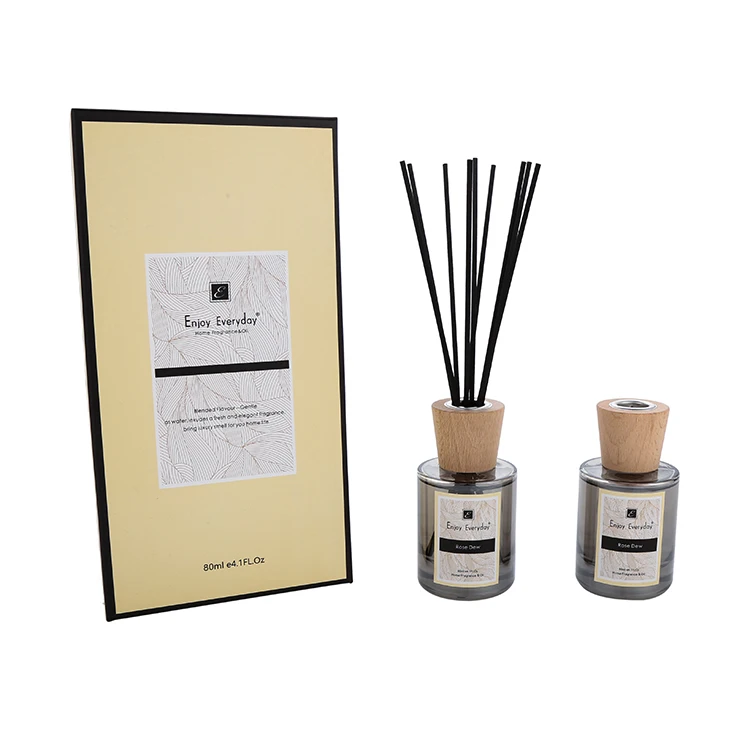 Promotion Low Price Air Freshener Long-Lasting Aromatherapy with Handmade Wooden Cover Clean Scented Decor Reed Diffuser Set