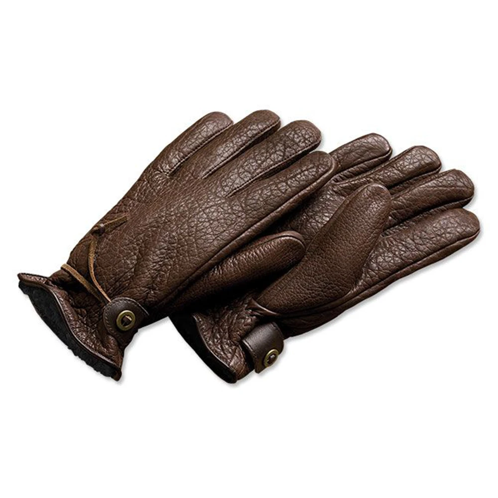 Зимние Кожаные Мотоциклетные гоночные черные красные кожаные перчатки из искусственной кожи мягкие удобные регулируемые для мужчин