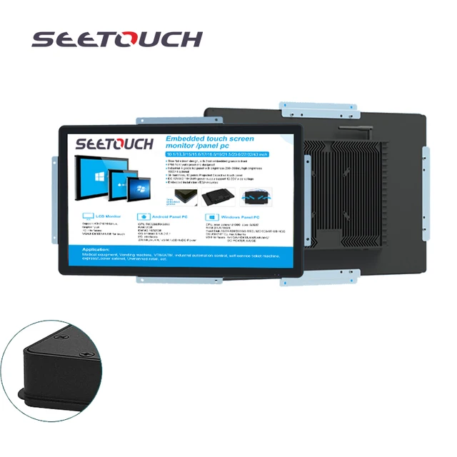Custom IP65 Waterproof 13.3'' 15.6'' 32 Inch Open Frame Capacitive Touch Screen Industrial Monitor New Product Status