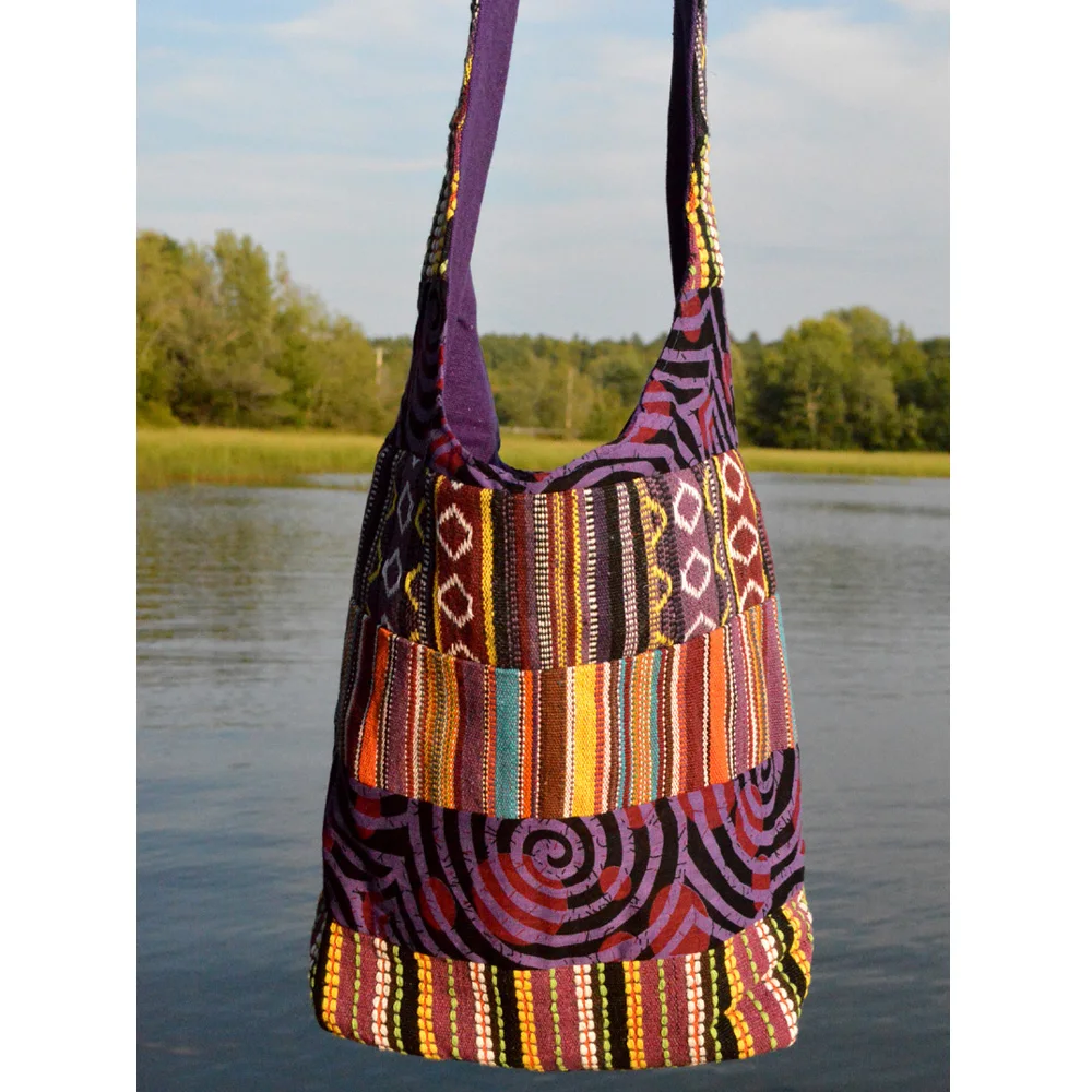 Hippie Sling Handmade Crossbody Bag Boho Chic Patchwork