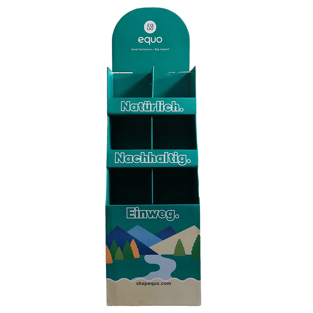 Cardboard Display Stand Retail Promotion Corrugated Floor Paper Display Shipper Cardboard Display Stand for Supermarket