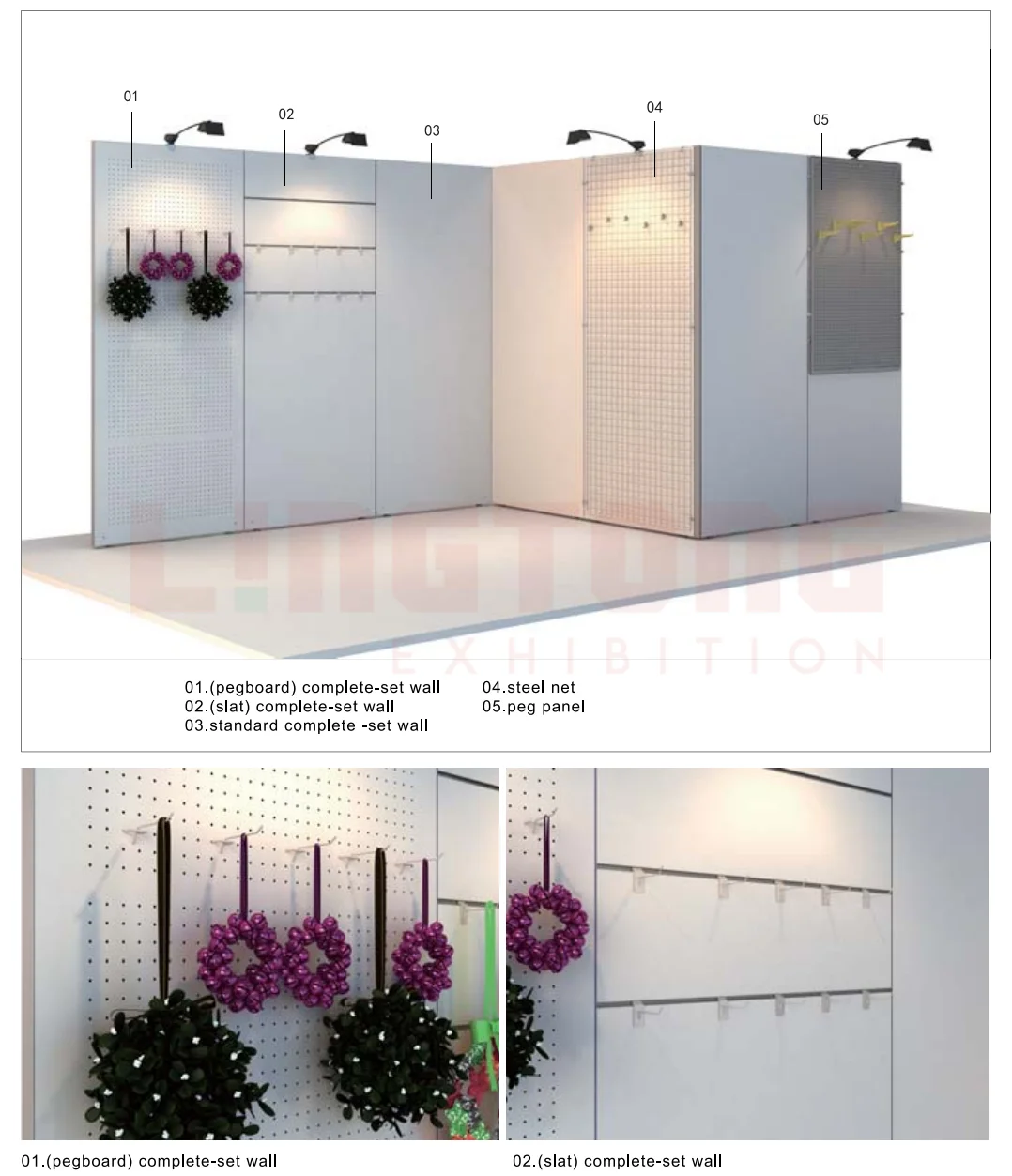 Modular Size Booth Stand - Movable Office Divider Panels