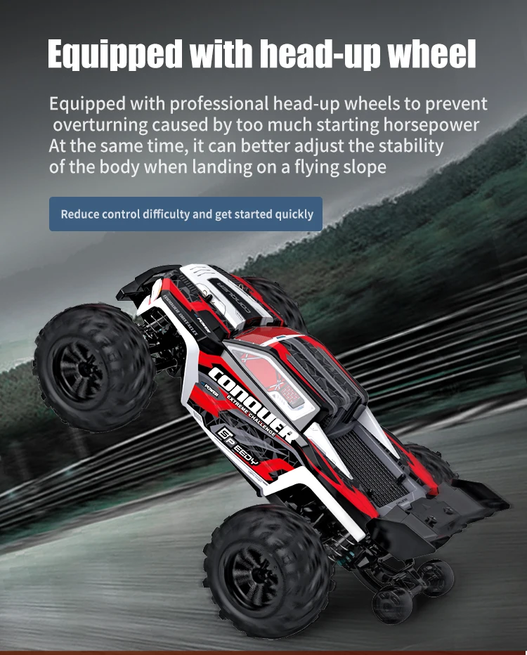 SCY-16102 1/16 4WD RC Truck Max-Speed 38km/h Brushed Motor 2.4Ghz Remote Control Off-road Vehicle RC Cars Kids Toys Boys Gifts