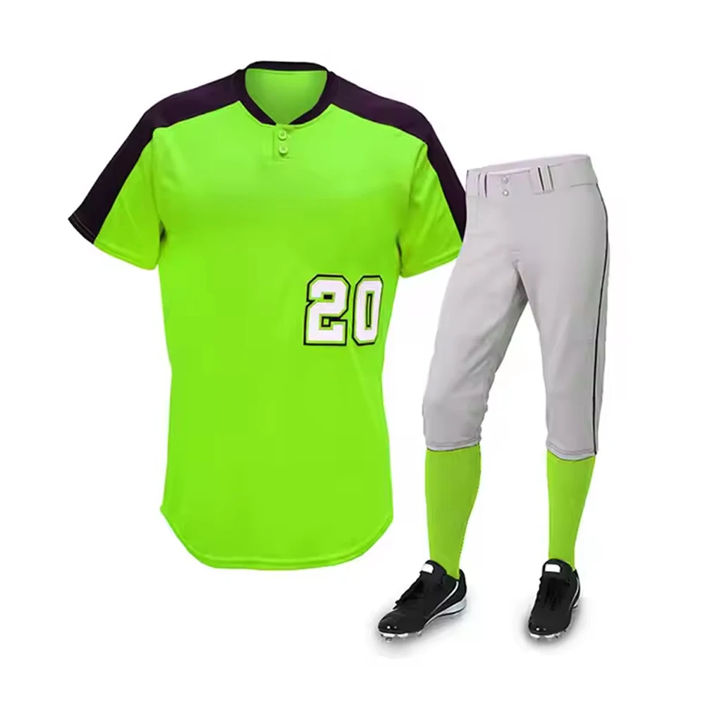 Stitched Lime Green And Black Baseball Jersey Custom Neon Green
