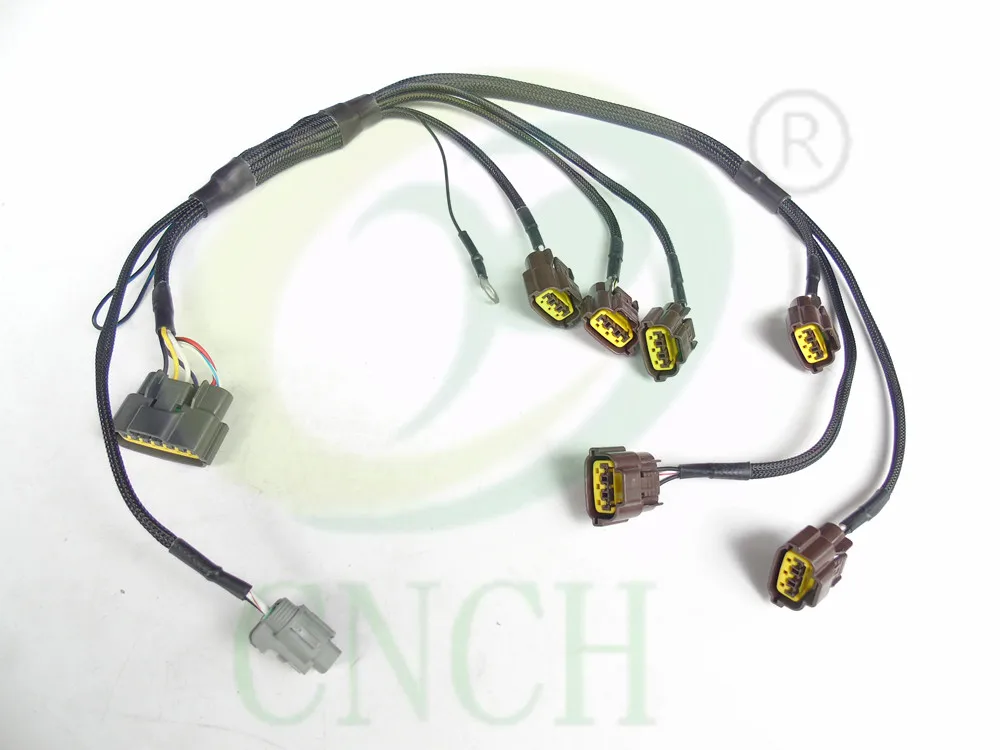 Oem Nissan Rb25det Series 1 W/ Ignitor Chip Coil Pack Harness Wiring