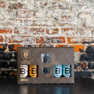 Gift Box 4x 50cl Bertinchamps Beer 2 Glasses Premium Corporate Gifts Customizable Logo Business Promotional Set 8% ABV 4.5kg