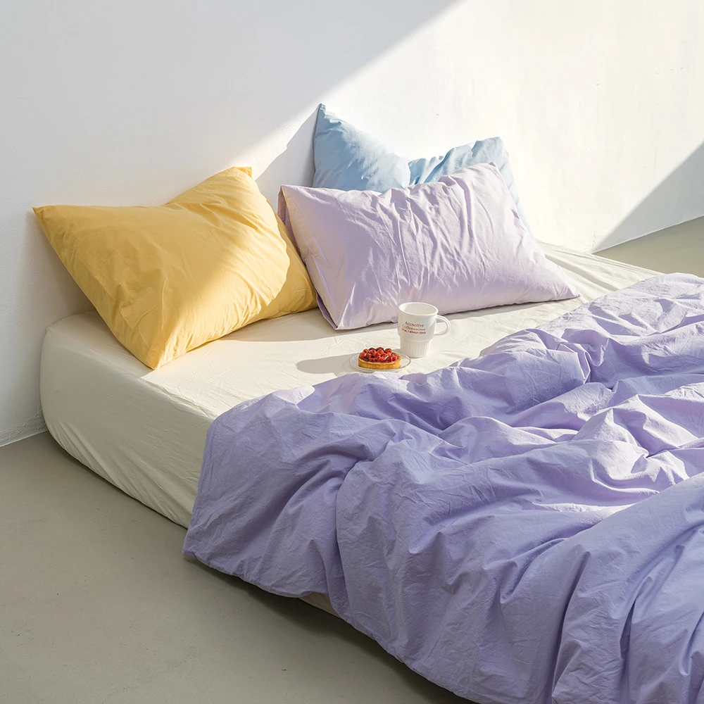 PureCotton 100% хлопковое пододеяльник для био-стирки Премиум Мягкая текстура высокого качества различных цветов сделано в