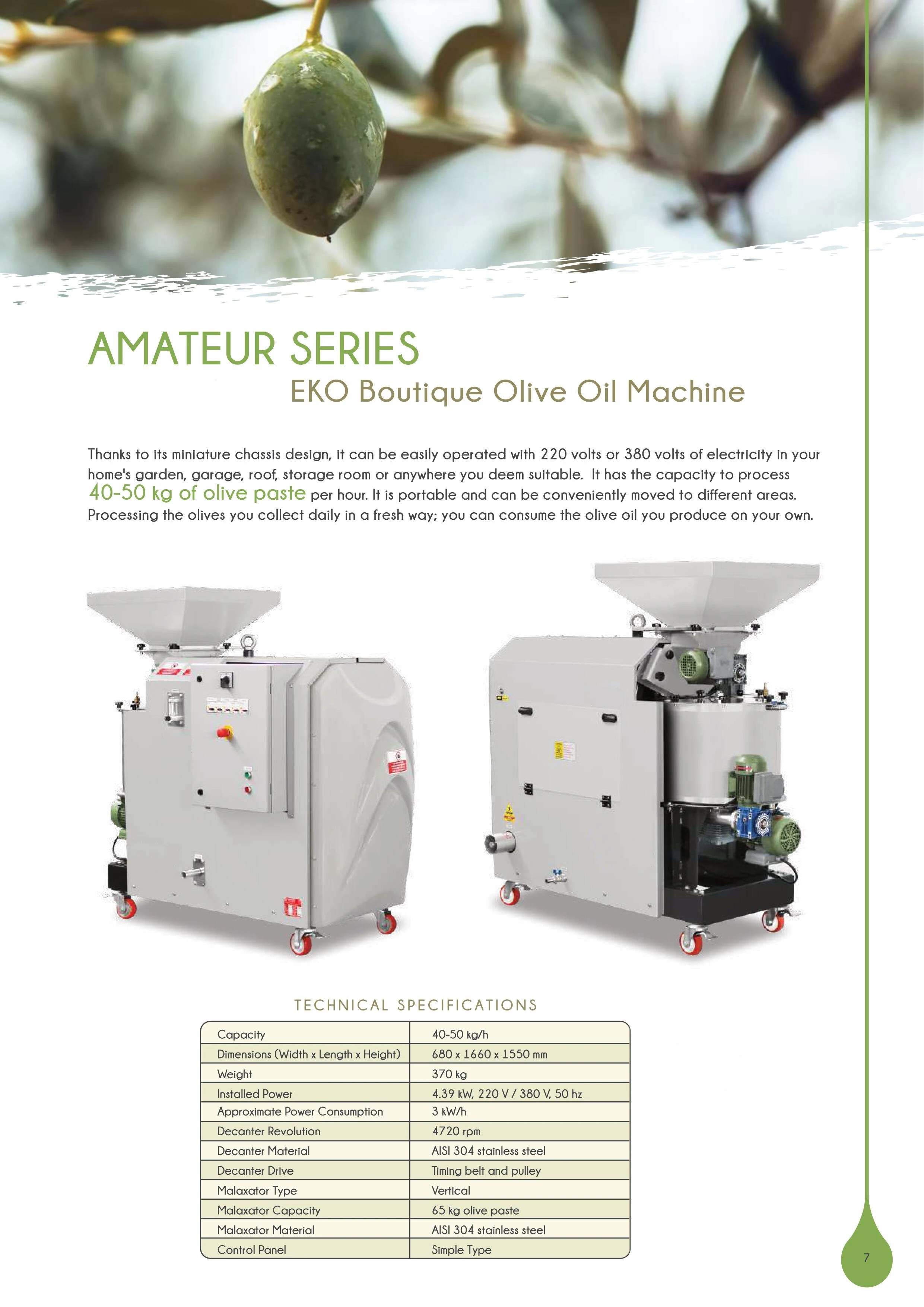 Olive Oil Machine 50KG - Cold Press Oil Machines