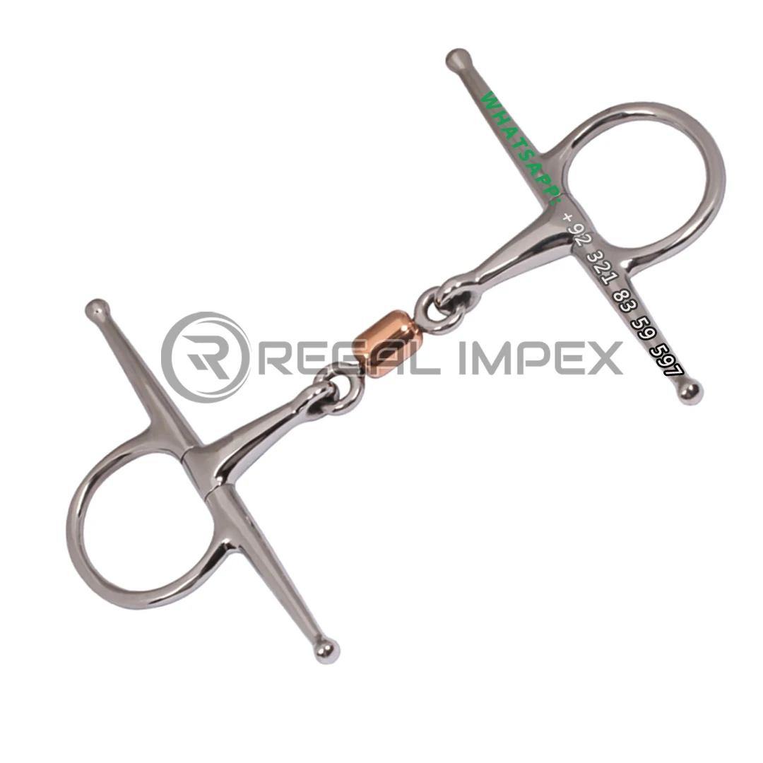 Horse Gag Bit Full Cheek With Copper Roller Wholesale Equestrians And