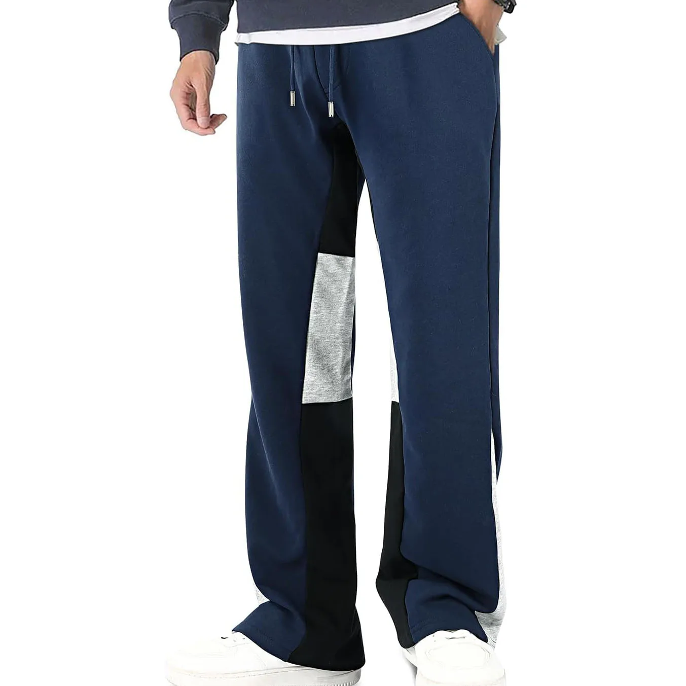 Flared Sweatpants Men Stacked Bootcut Sweatpants Custom Men Loose