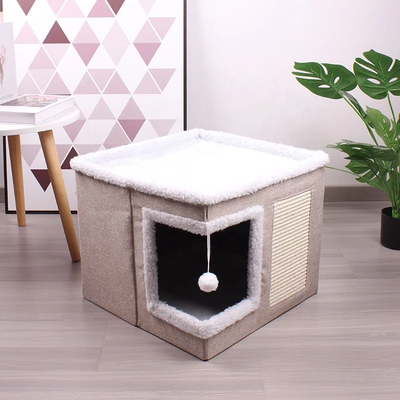 product new arrival eco friendly pet house cat calming pet dog bed-49