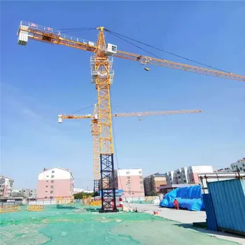 Zoomlion High Quality 65M 10 Ton Luffing Jib Tower Crane New Used Construction Industry 25M Max Lifting Height 6 Ton Loading