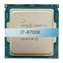 Used cpu i7-8700K for intel 8700 8700T 8700K gen desktop professional processor pc gaming
