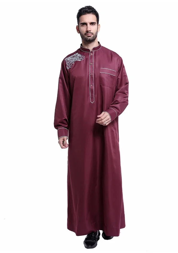 Premium 2024 Latest Ethnic Thobe For Men Arabic Thobe Jubba Men Muslim ...