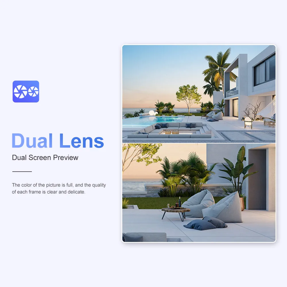 LS VISION 4K Dual Lens 4G Outdoor Security System Wireless 10X Optical Zoom Light Floodlight 4G SIM Card Solar Cameras