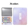 36/set solid watercolor set