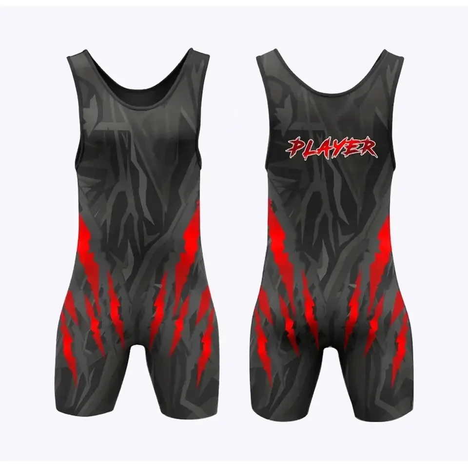 Quick Dry Classic Wrestling Singlet Lightweight Fabric Sublimation 