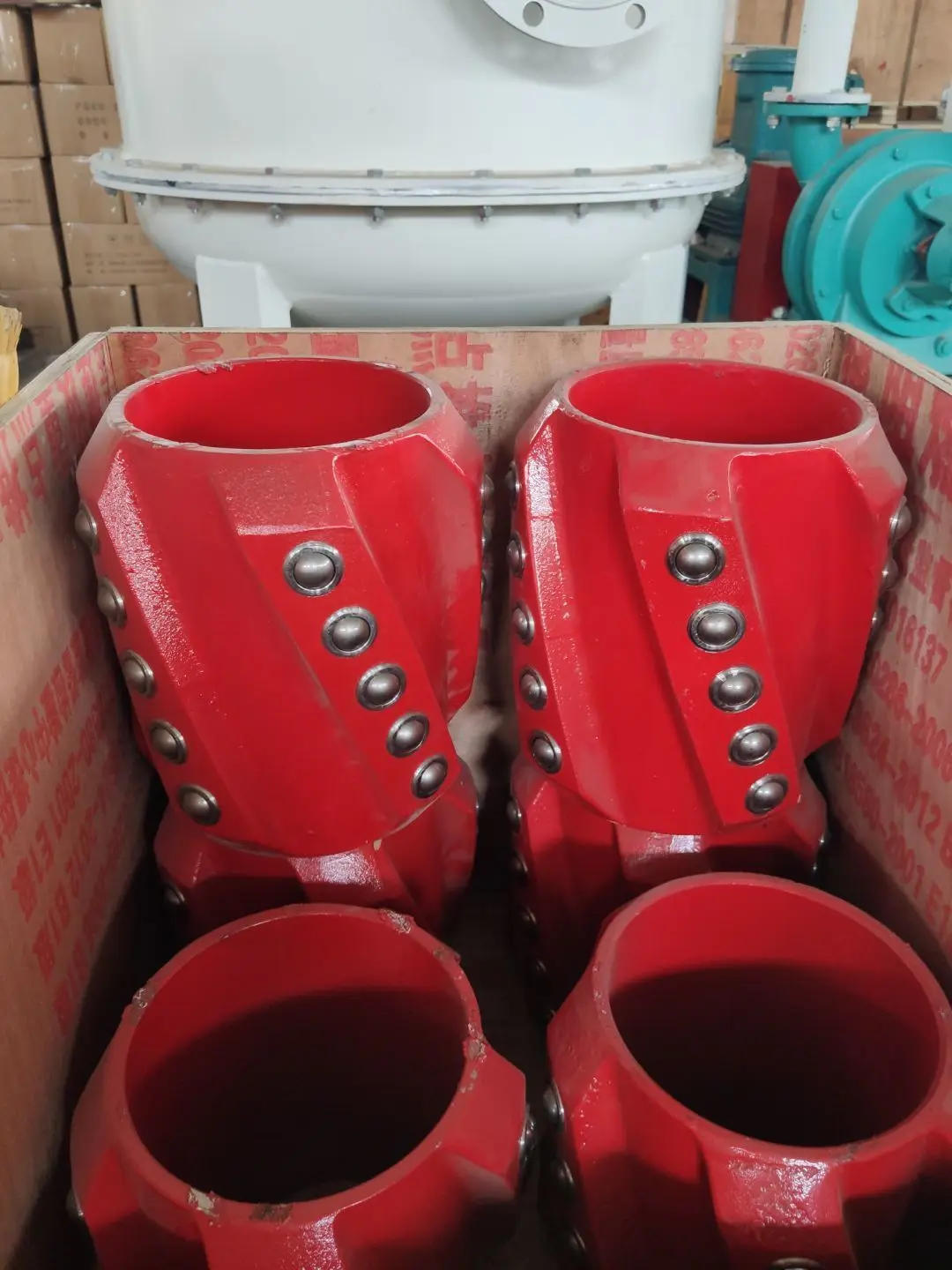 Puyang Zhongshi API Certificated Carbon Steel Centralizer Spiral Vane Rigid Centralizer Casing Roller