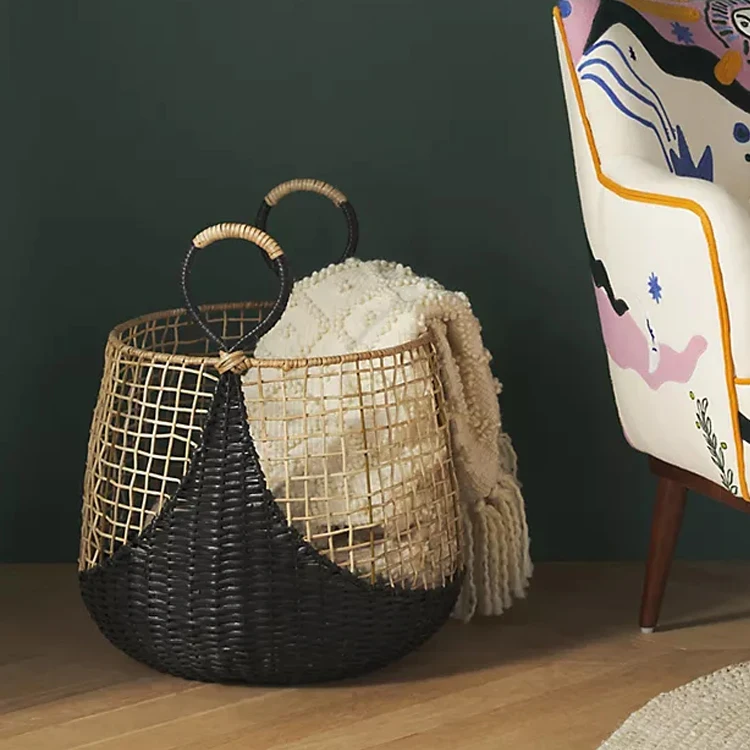 Multi-size Seagrass Basket New Design Woven Storage Basket With Metal ...