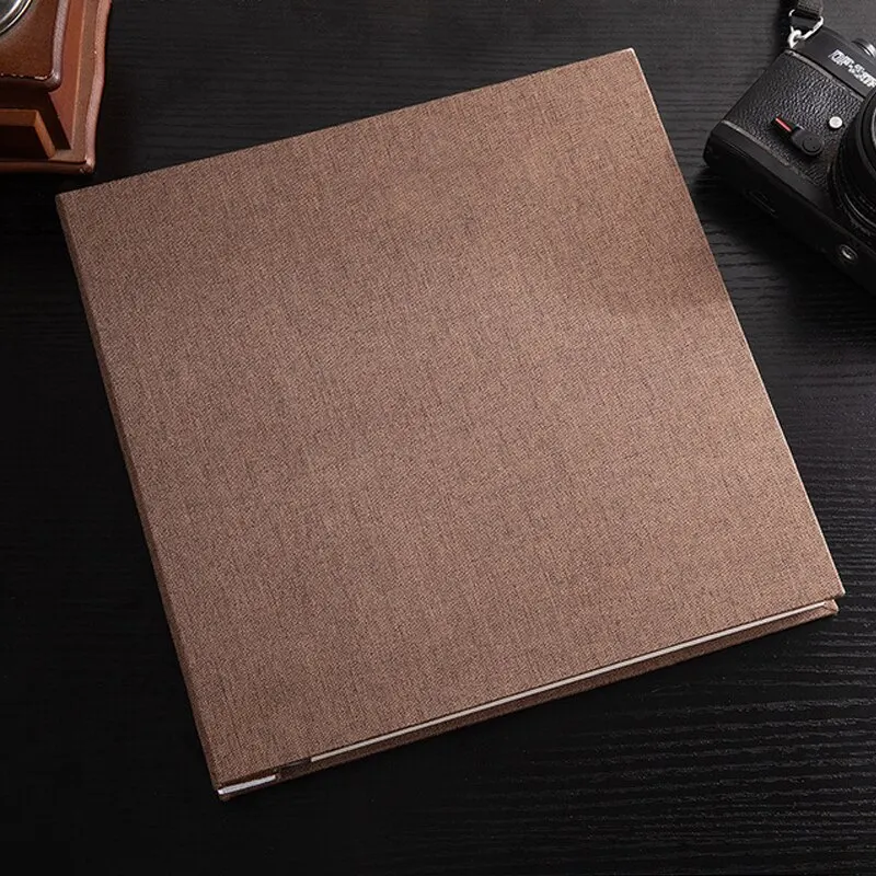 Wholesale Photo Album Simple Cotton And Linen Self Adhesive Photo Album