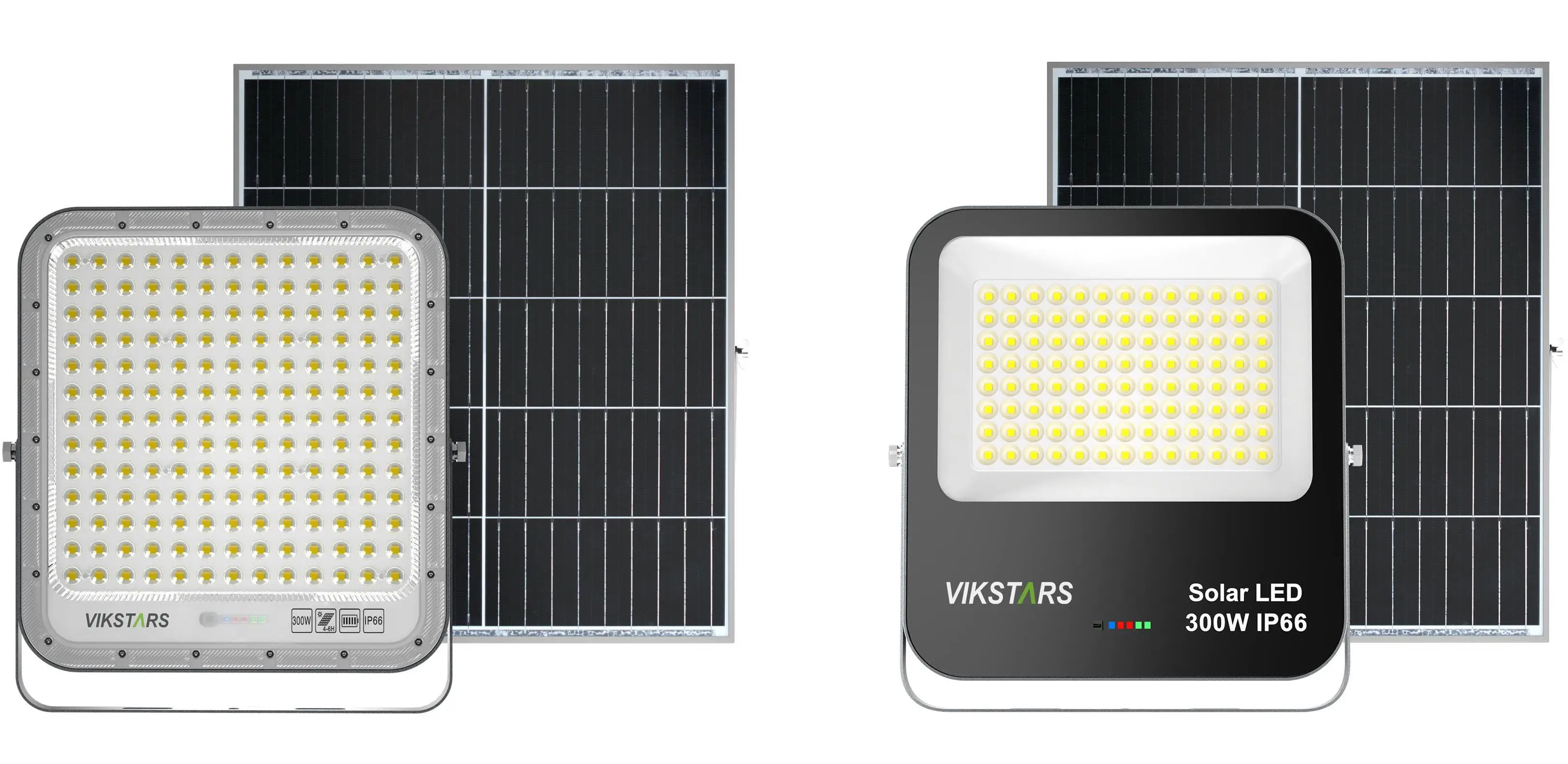 60w 100w 200w 300w LED Solar Flood Light Battery Replaceable Outdoor Waterproof