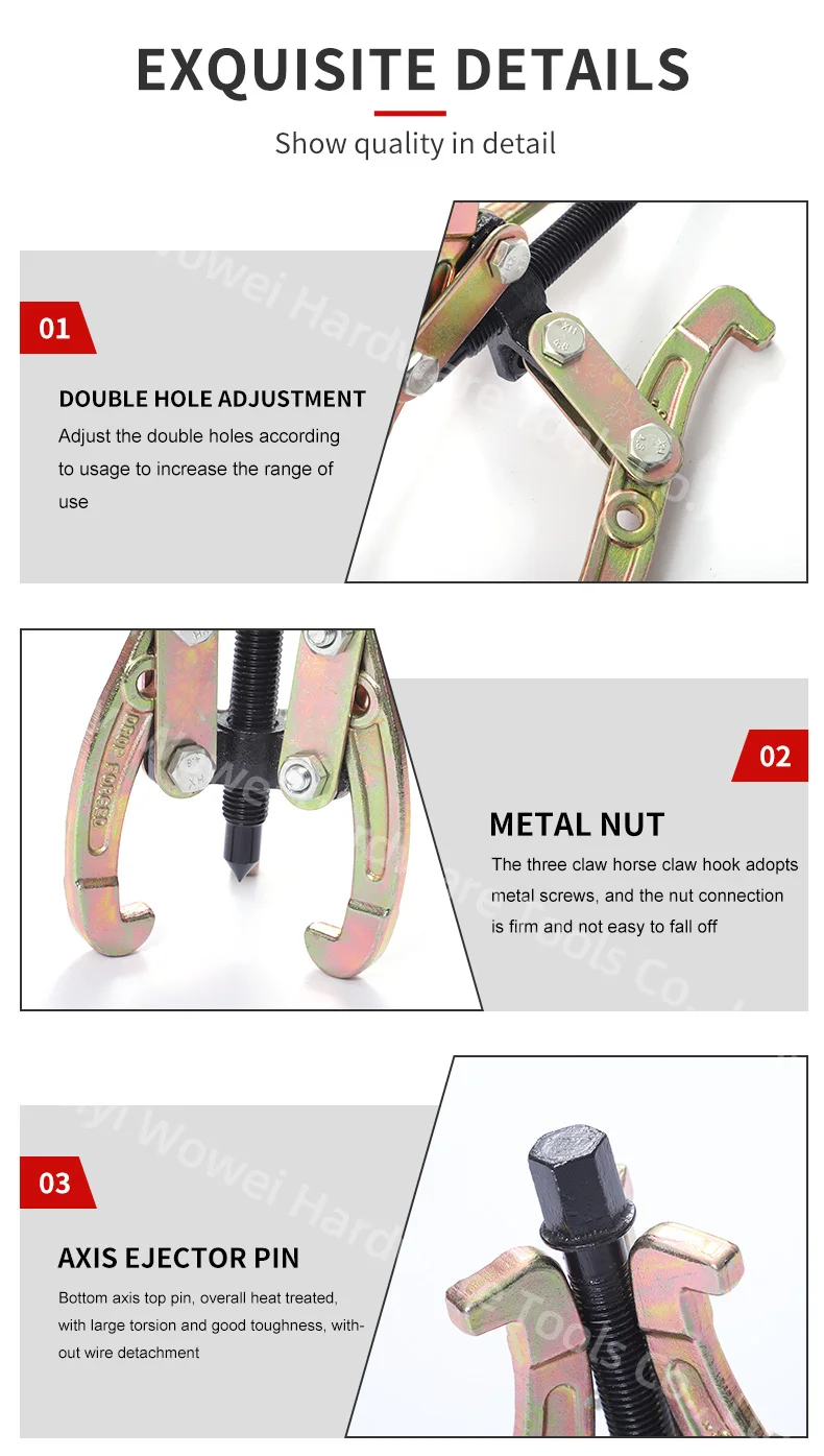 110mm Threeclaw Puller Disassembly Tool Hydraulic Bearing Gear Puller