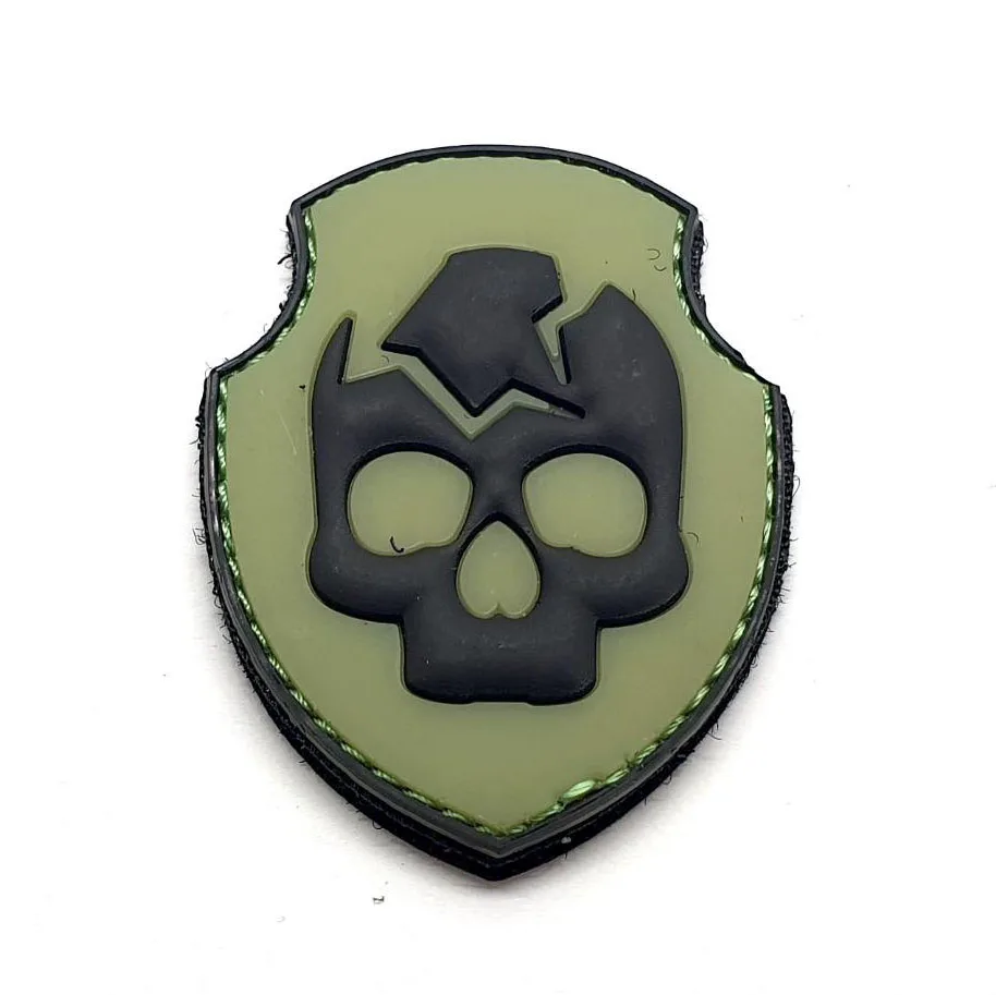 High Quality Custom PVC Silicone Rubber Patches with Valcro Backing Embroidered American Flag Design Garment Decoration Logos