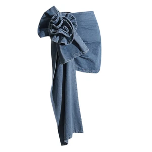 Summer New Mini Denim Skirt Simple Retro Blue Short Denim Skirt for Women