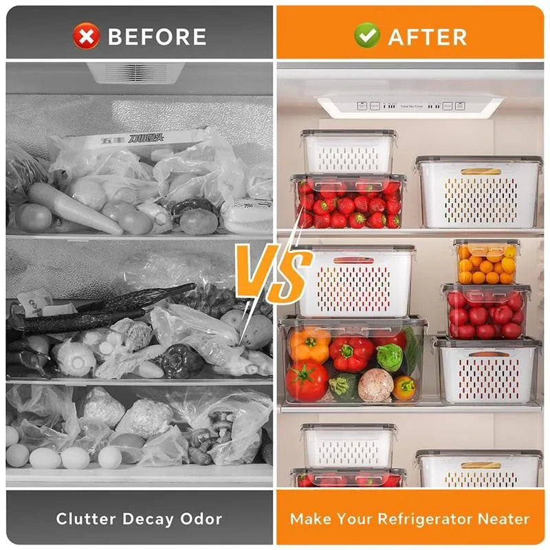 Fridge Organization Before and After