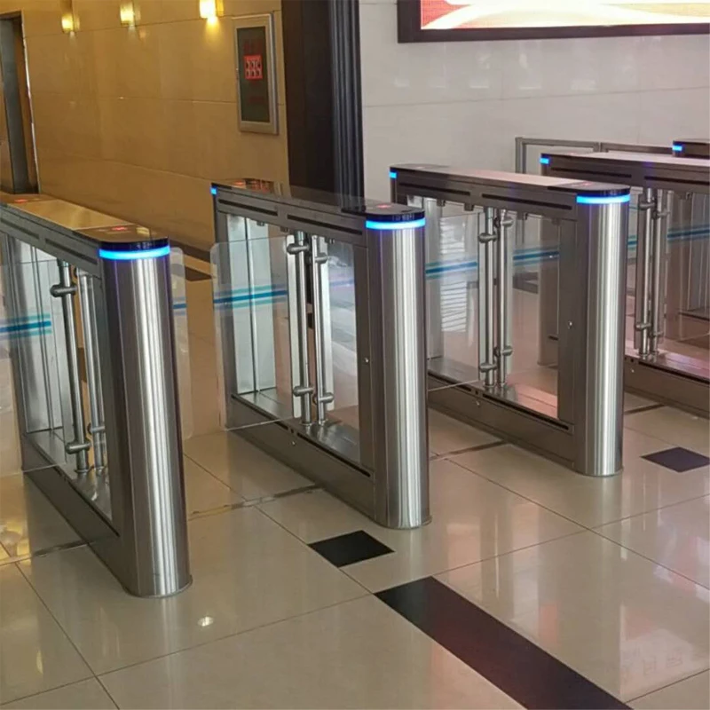 Access Control Fast Security Swing Barrier Gate Qr Code Swing Turnstile for Office Building