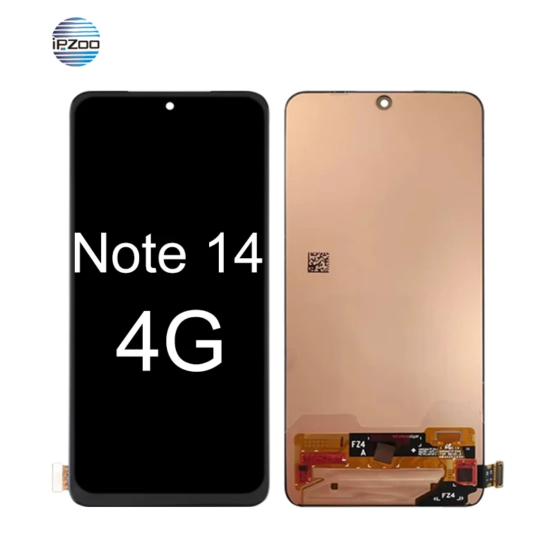 Écran De Remplacement Pour Xiaomi Redmi Note 14 4G - LCD + Vitre Tactile Assemblé, Couleur Noir Avec Cadre - 4