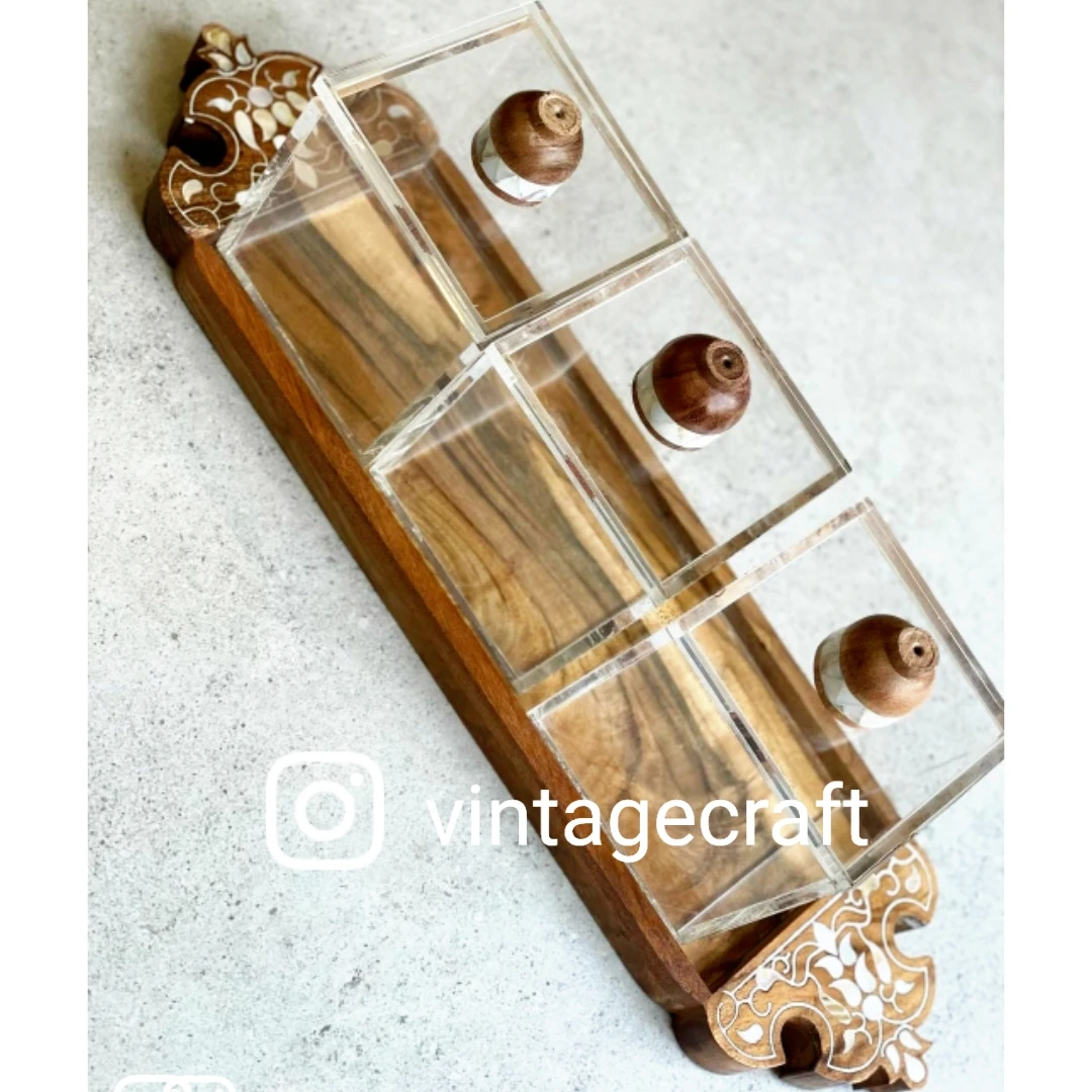 MOTHER of PEARL INLAY CHOCOLATE SERVING TRADITIONAL RAMADAN GIFT in GULF UAE QATAR KUWAIT  BAHRAIN SAUDI ARABIA by VINTAGE CRAFT