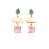 Aqua, White & Pink