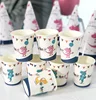 tasses bleues (8 paquets)