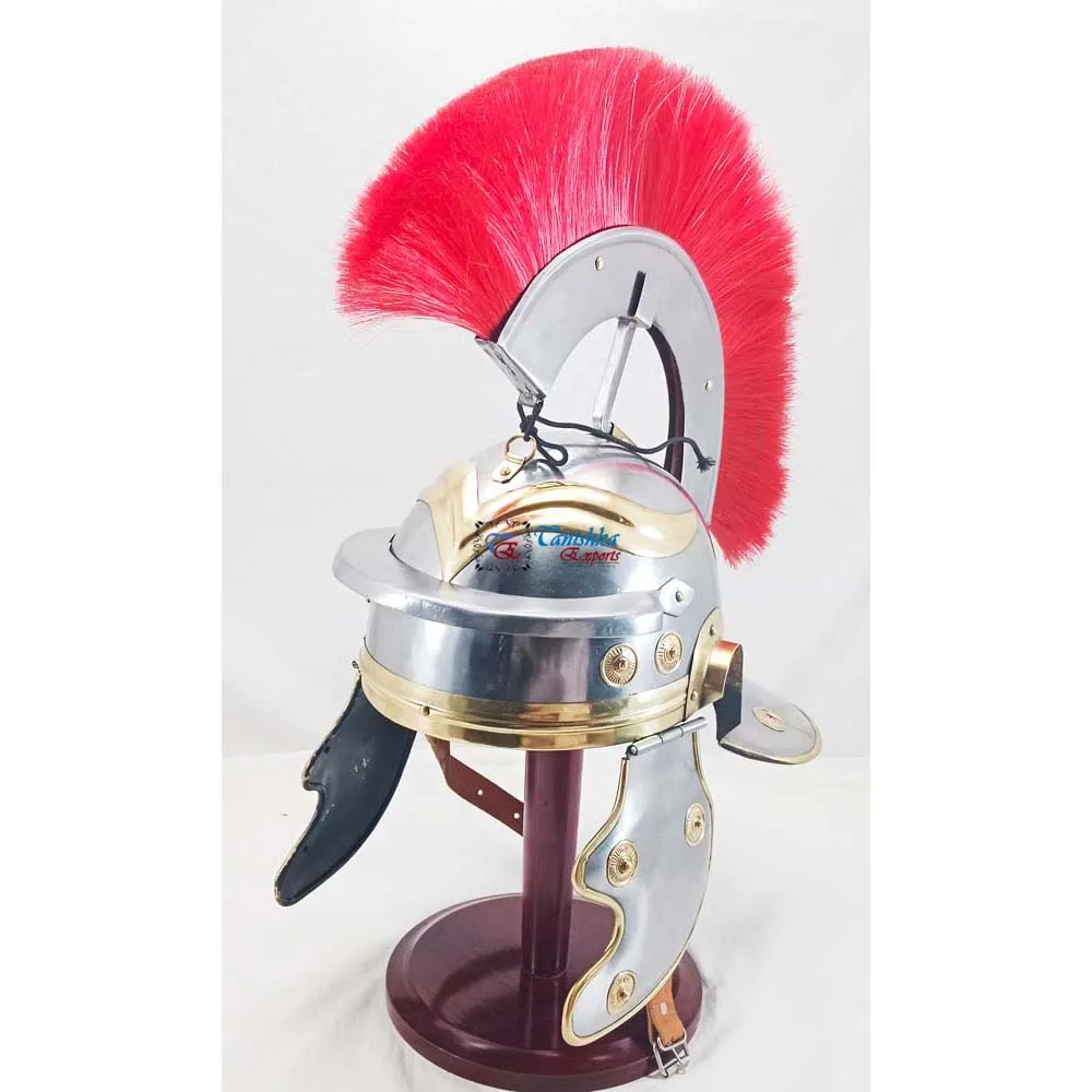 Medieval Knight Roman Centurion Armor Helmet With Red Plume New Design ...