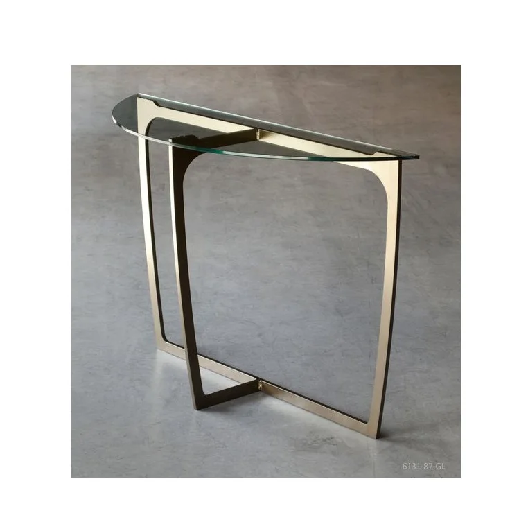 Metal Console Table Decorative Half Round Console Table Side Table Guaranteed Quality Unique Style Modern Design Furniture