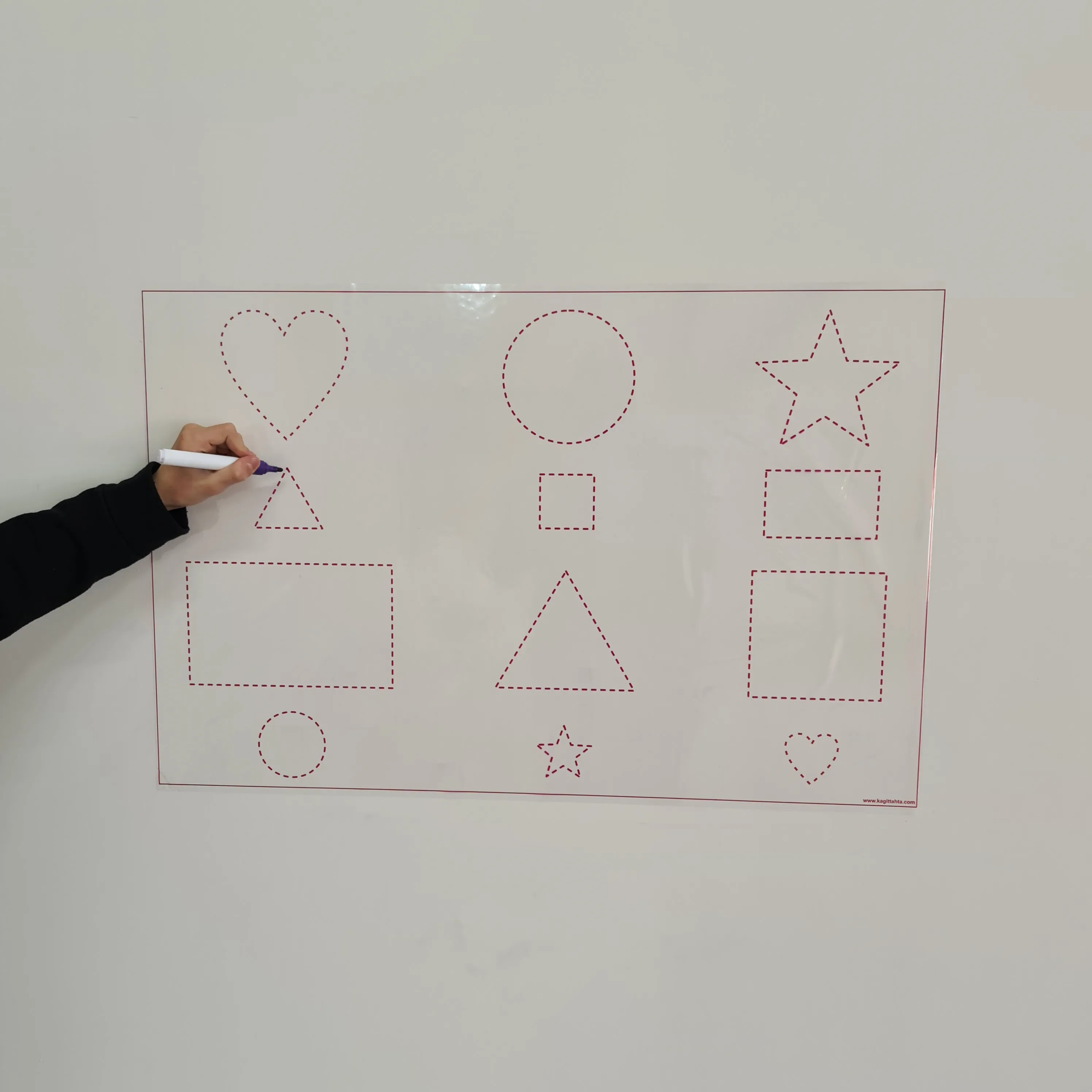 Dry Erase Trace The Shapes Model1 Reusable Durable Polystyrene