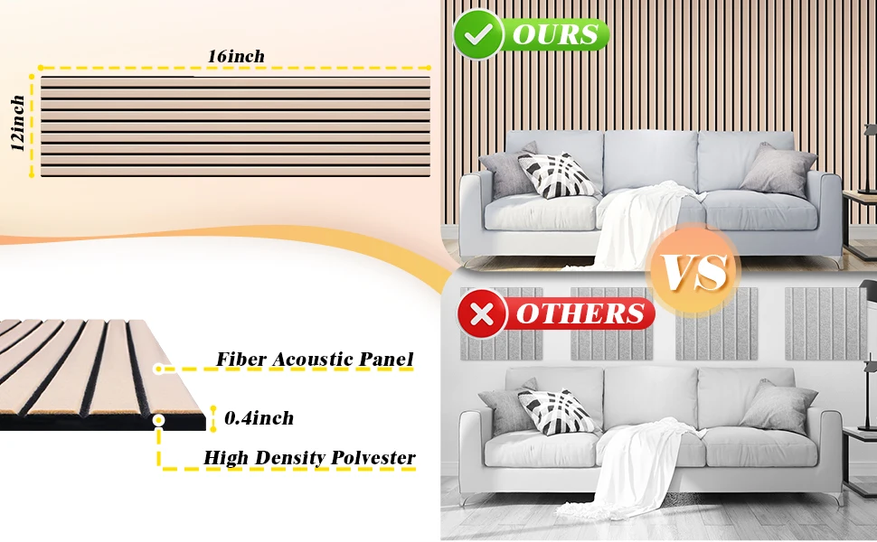 Large Self-Adhesive Modern Fireproof Eco-friendly Acoustic Pet Panels Camel Colour Polyester Fiber Acoustic Wall Panel Home Pet factory