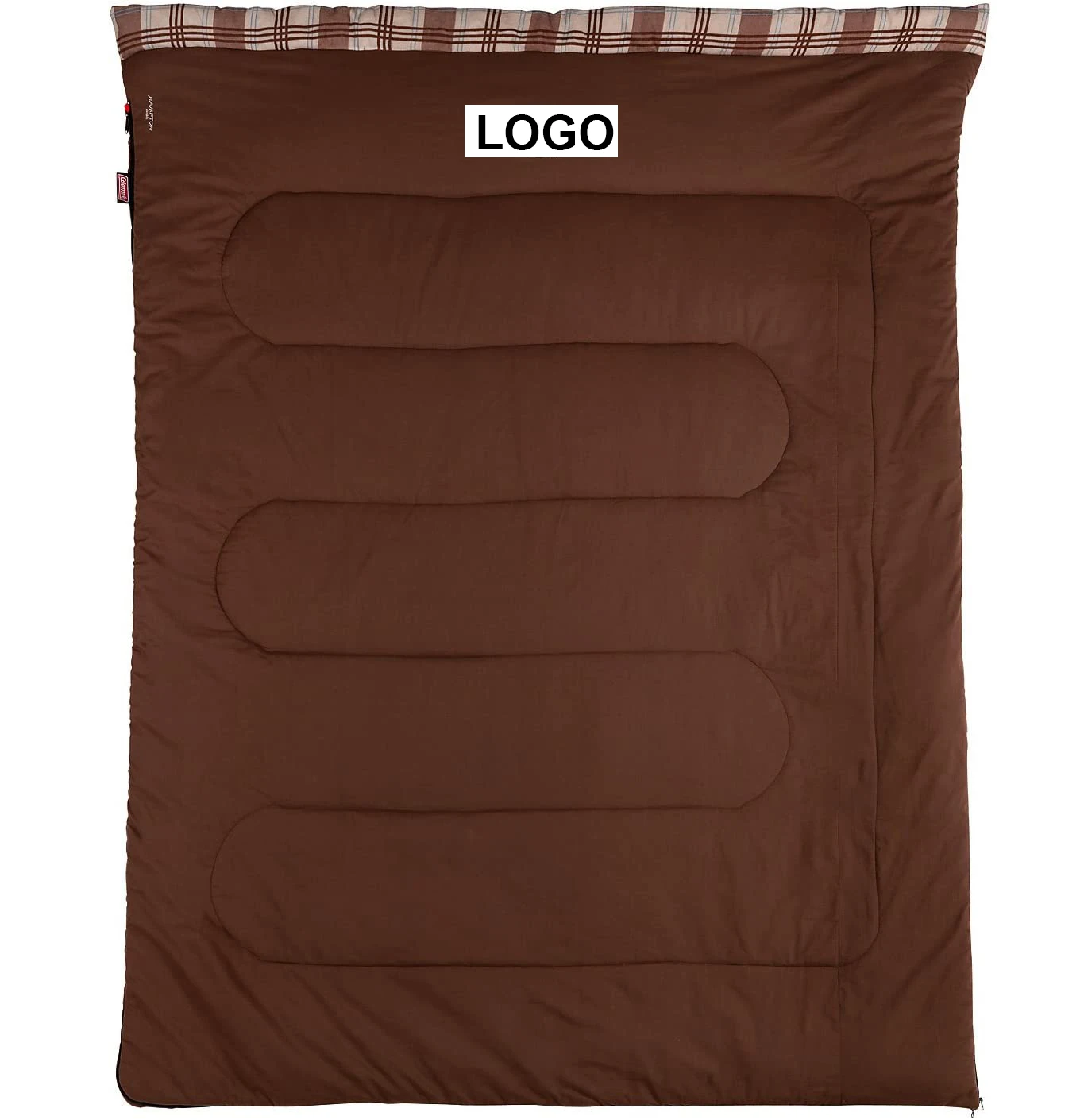 Big Size Cotton Flannel Double Sleeping Bag Warm For Cold Winter Family