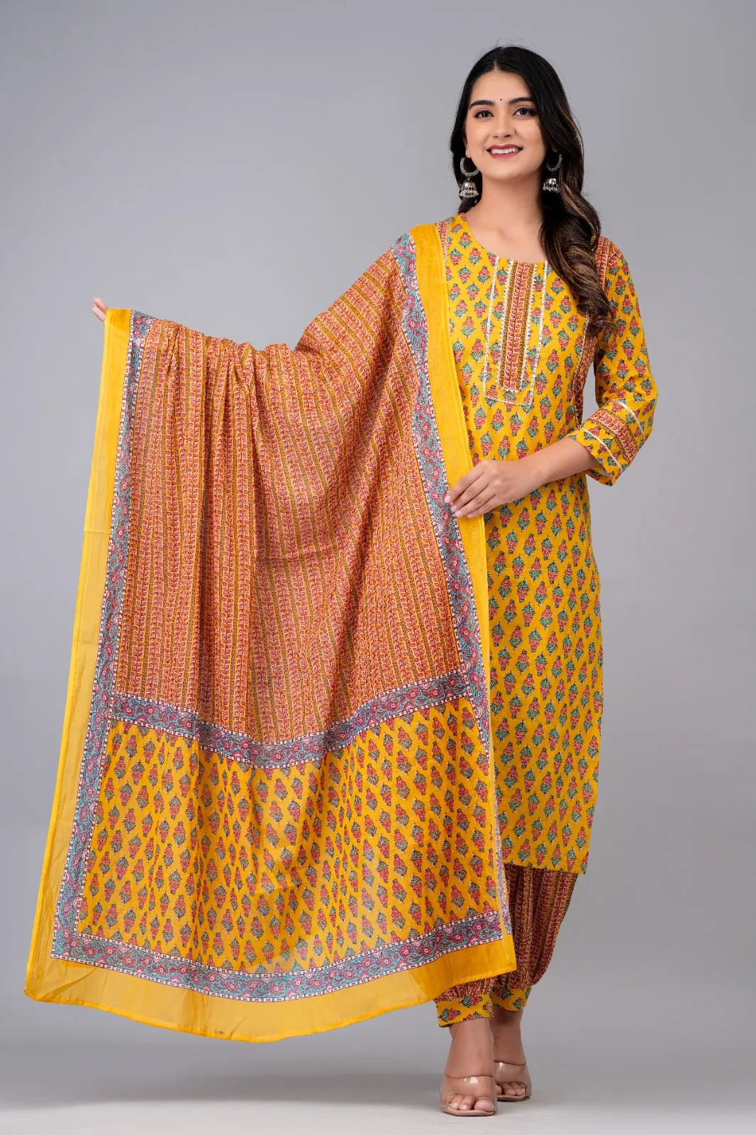 Look Straight Out of a Dreamy Movie Set As  You Turn Around and Walk in This Elegant  Suit the Perfect of Traditional Wear