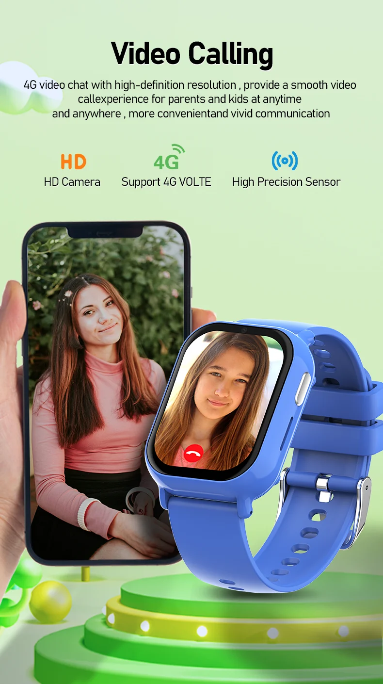 Lbs Gps Wifi Multiple Precise Positioning Smart Watch Kid Smart Watch with Sim Card 4g Gps Children Watch