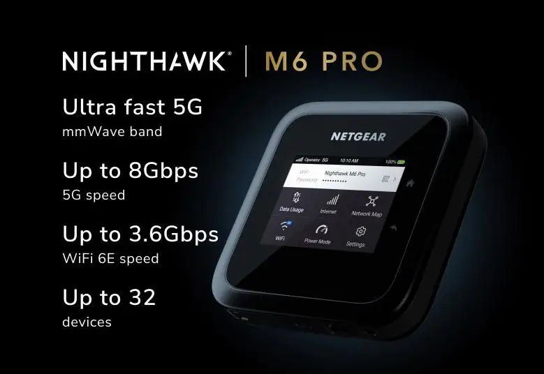 Newest Qualcomm SDX65 Snapdrago X65 Netgear mifi M6 Pro MR6500