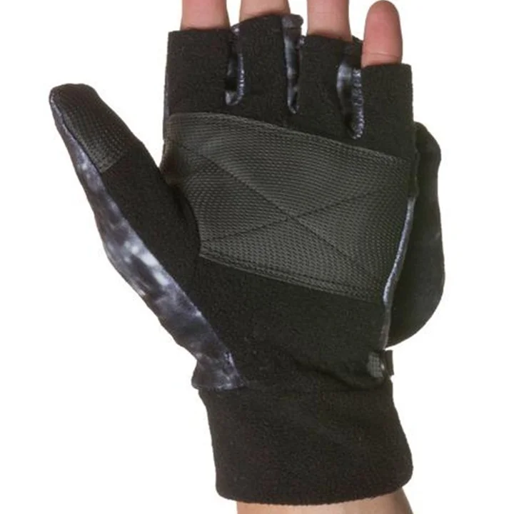 Женские эластичные вязаные перчатки без пальцев варежки зимние теплые мягкие