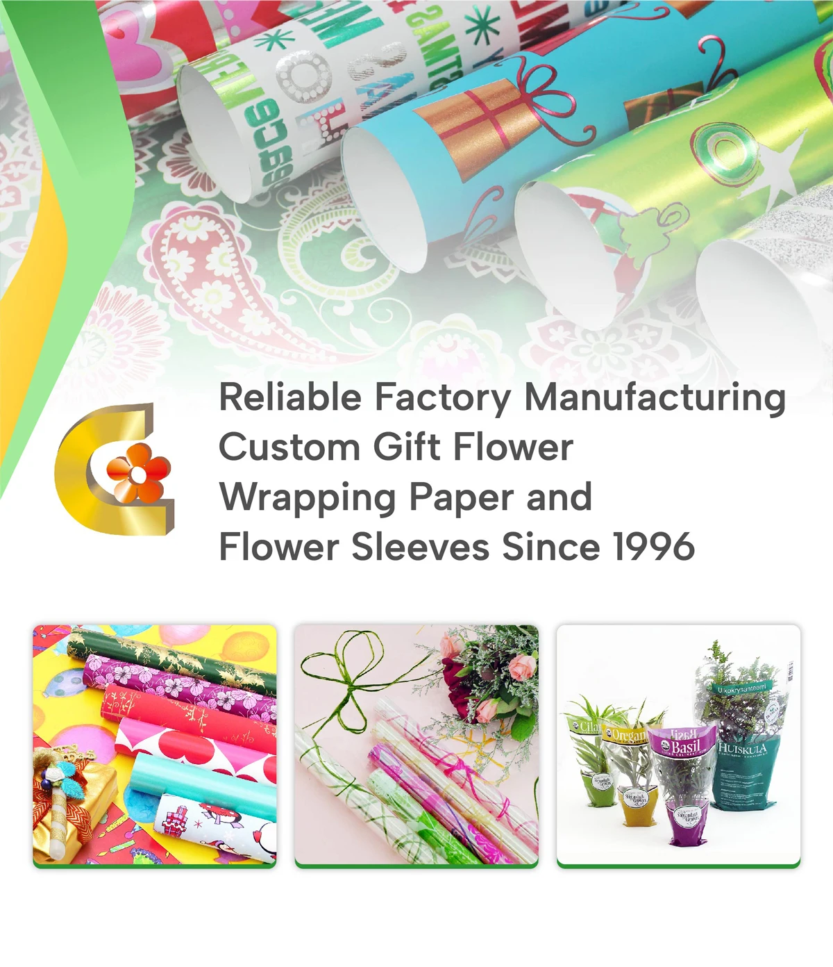 Supplier of Premium Quality Gift Wrapping Paper - Chun Yu Plastic