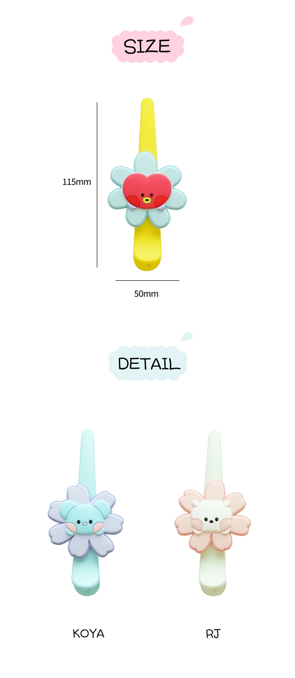 Bt21 Minini Hair Clip Happy Flower Delivery From Korea On The Fastest ...