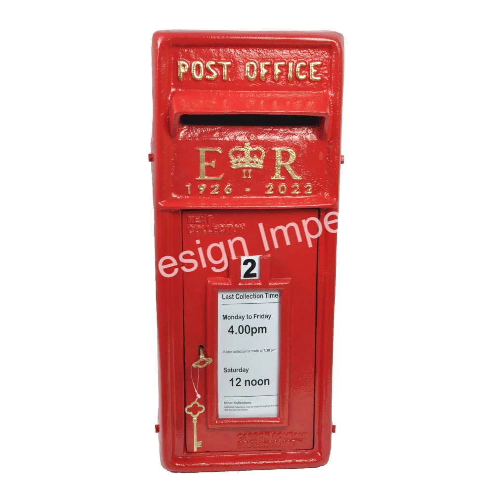 Most Trending Sheet Iron Post Box Best for Outdoor Only Buy Online Decorative Royal Style Mail/Letter Collectable Box for Street