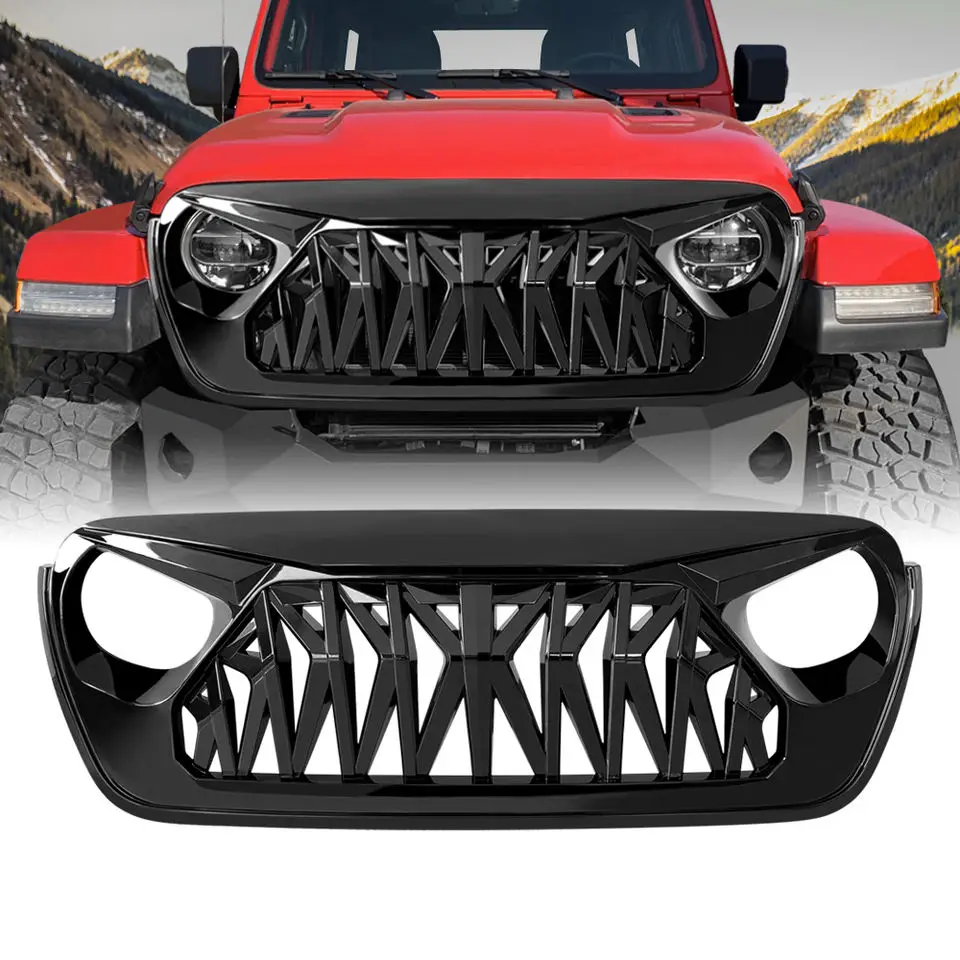 Us In Stock Shark Grille For Jeep Jl Accessories Auto Body System For