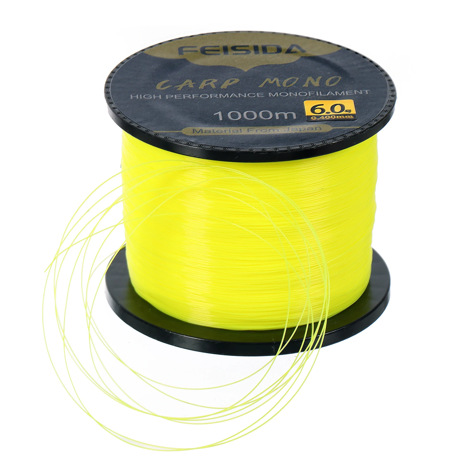 Feisida Fluorescent Yellow Nylon Carp Line
